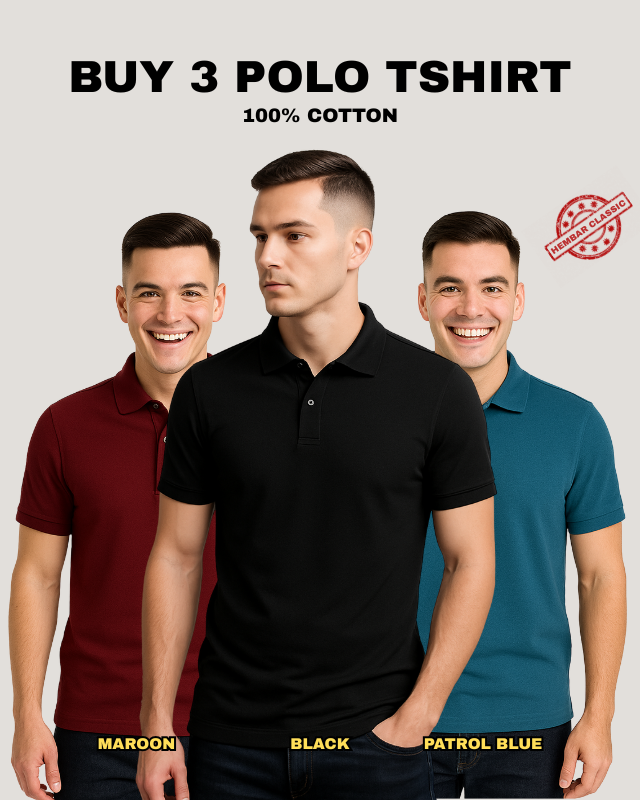 Buy 3 Polo Tshirts @ Just 999 | HEMBAR CLASSIC