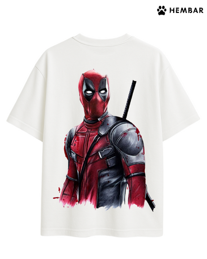 Dead Pool Oversized Back Printed Tee